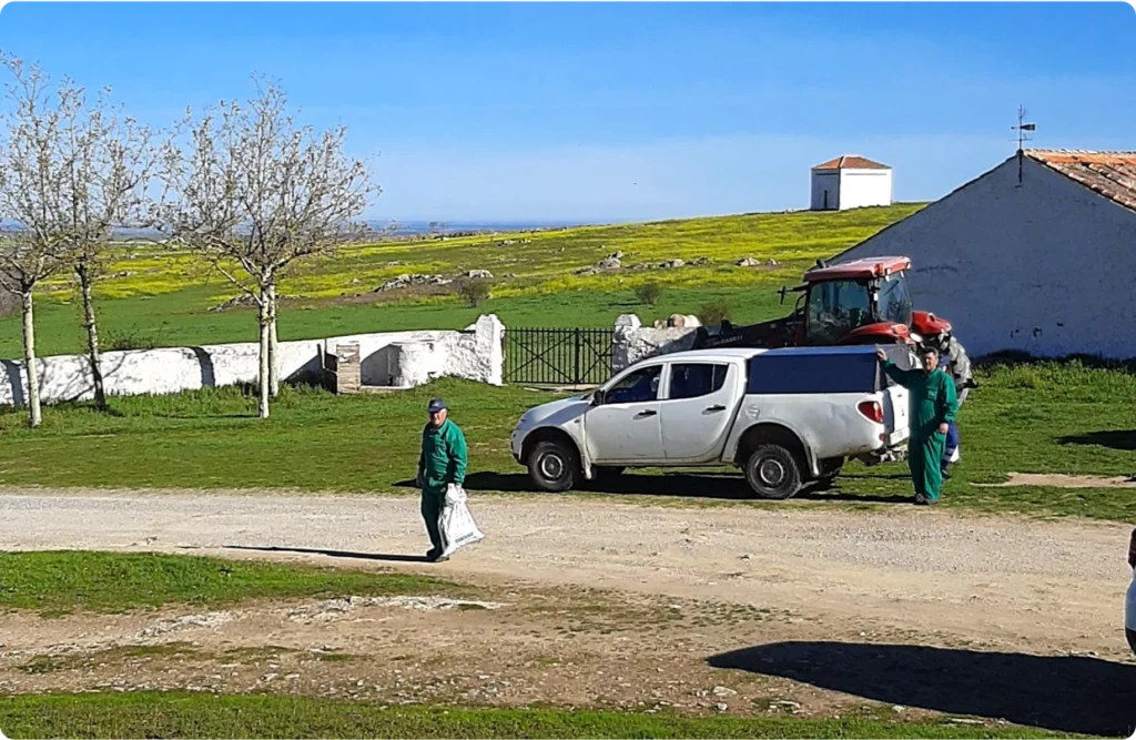 Foto finca, hombres trabajando. resultados 03 A6